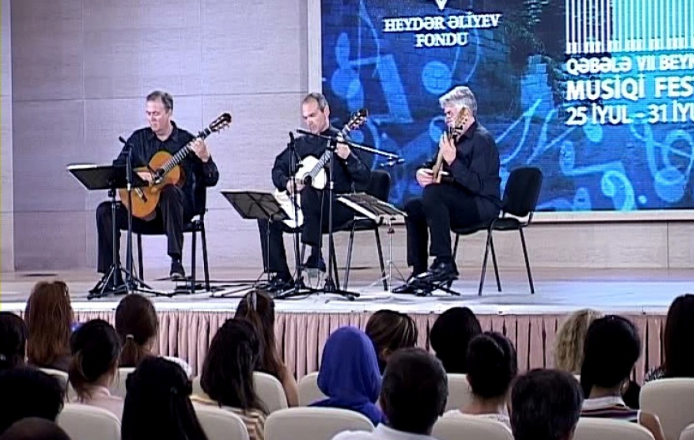 Qəbələdə Xorvatiyanın “Dubrovnik Gitara Triosu”nun konserti olub