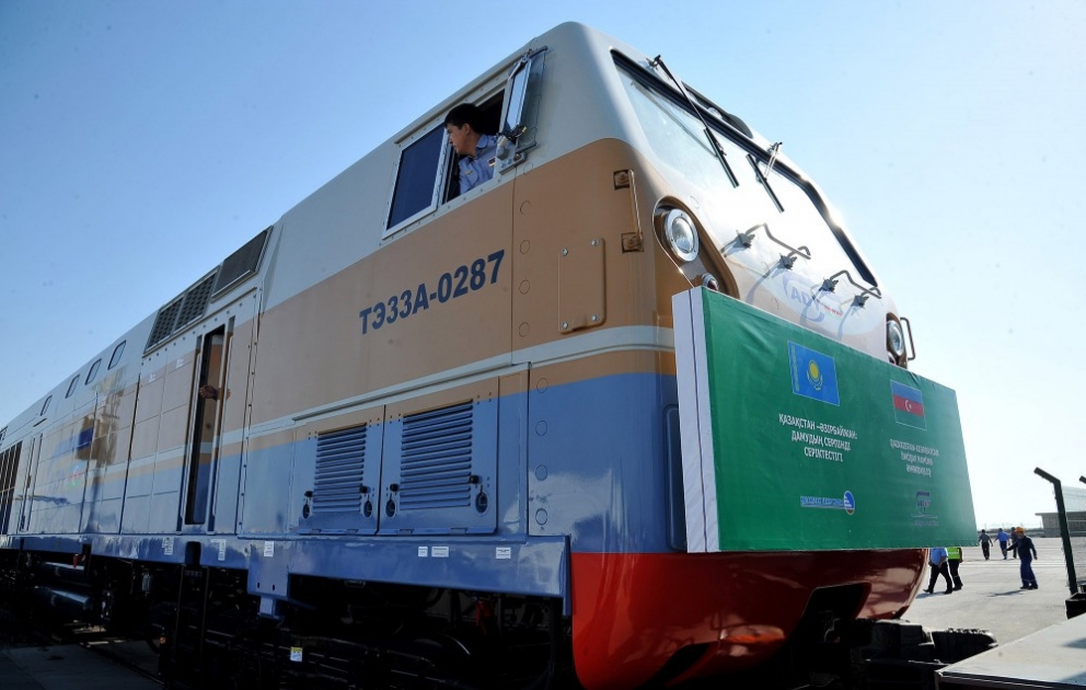 First test container train arrives in Baku on Shikhezi-Dostik-Aktau-Alat route