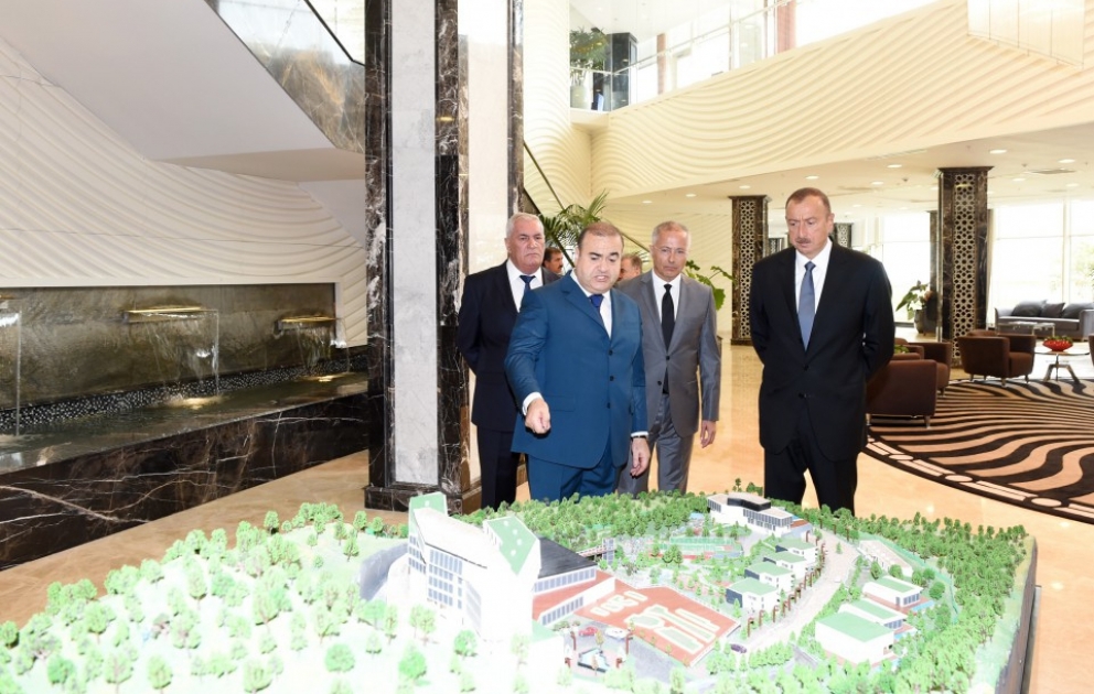 Azərbaycan Prezidenti İlham Əliyev “Qalaaltı Hotel & SPA” müalicə-istirahət kompleksinin açılışında iştirak edib