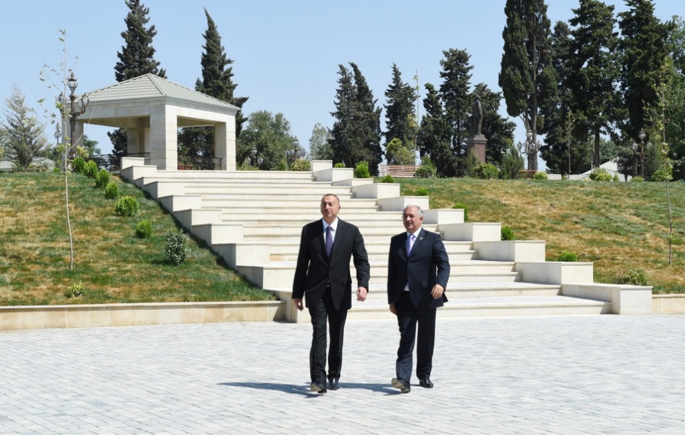 Le président Ilham Aliyev a inauguré le parc Heydar Aliyev à Goytepe