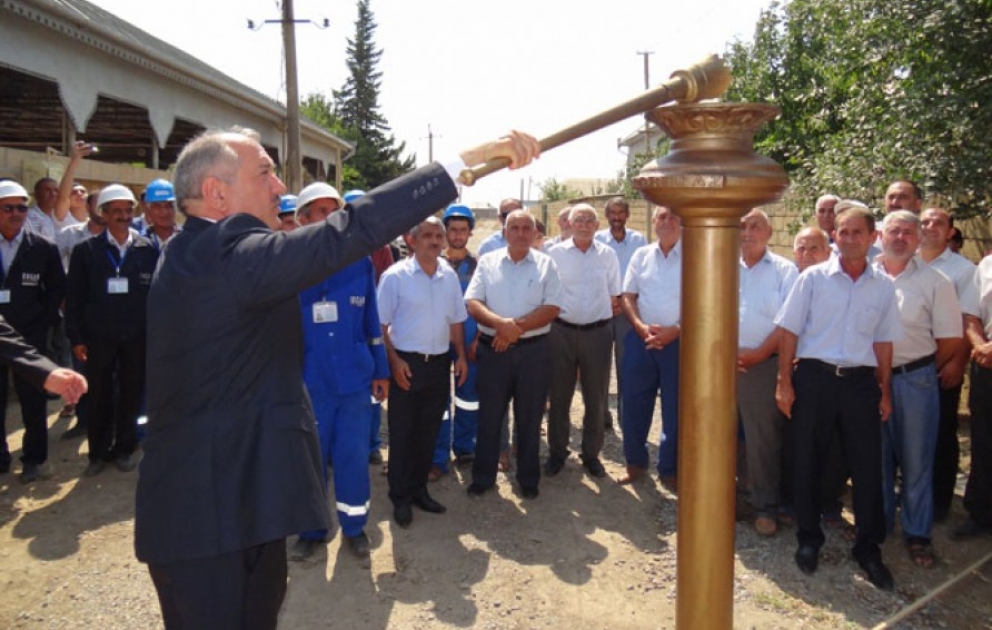Cəlilabad rayonunun Adnalı kəndinə ilk dəfə təbii qaz verilib