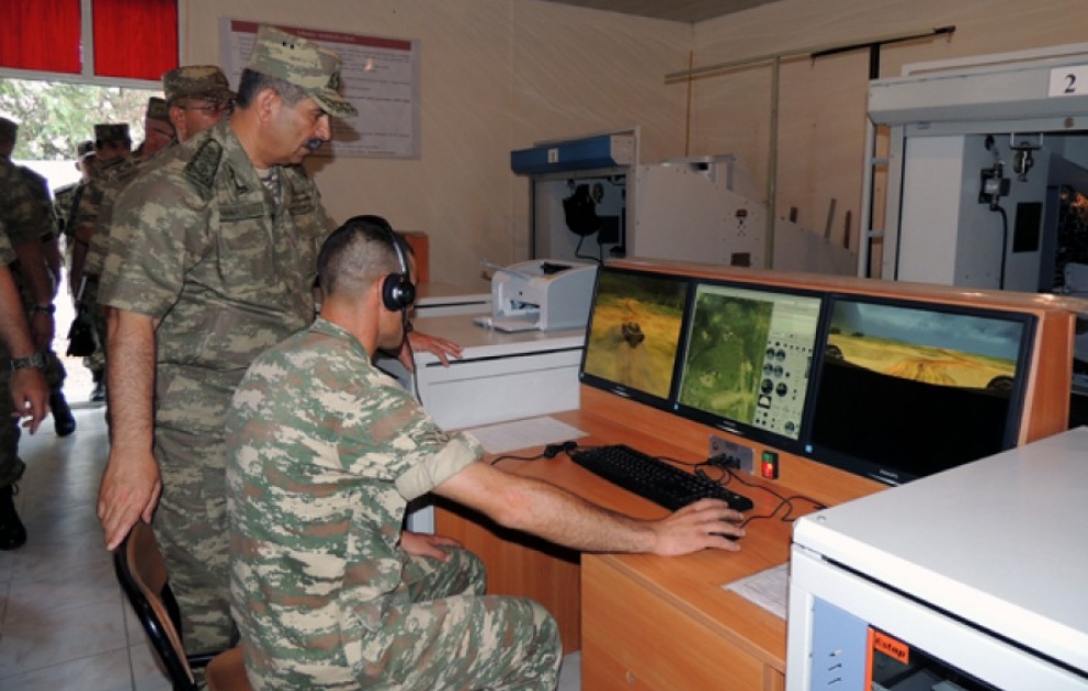 Azerbaijani Defense Minister inspects combat readiness of military units on frontline