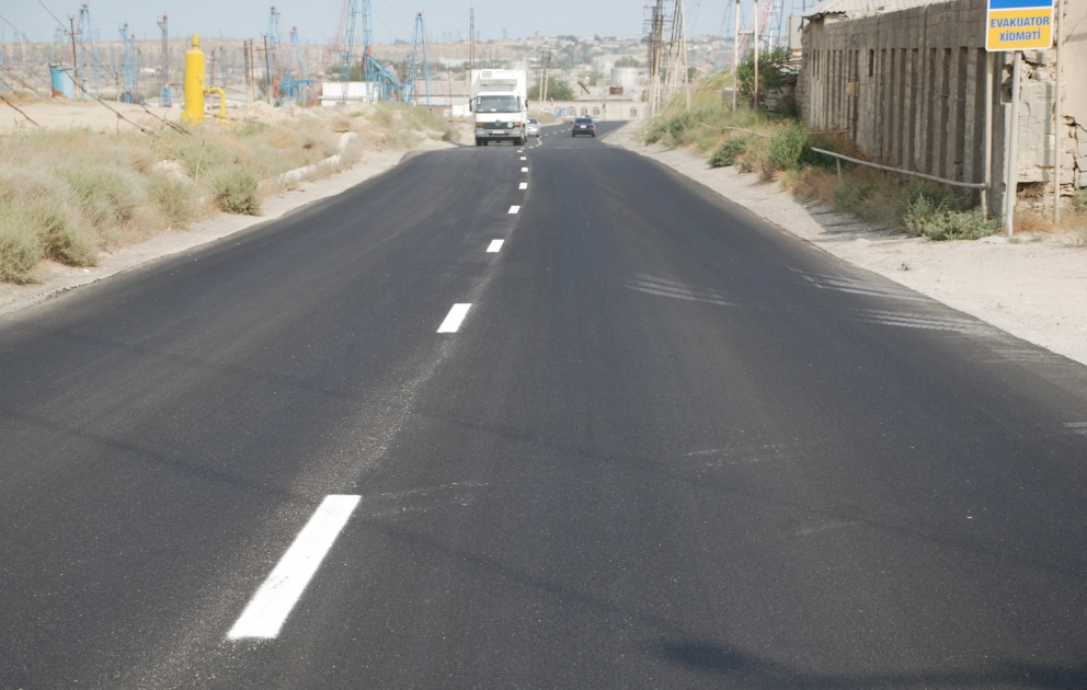 Balaxanı yolu təmir olunub