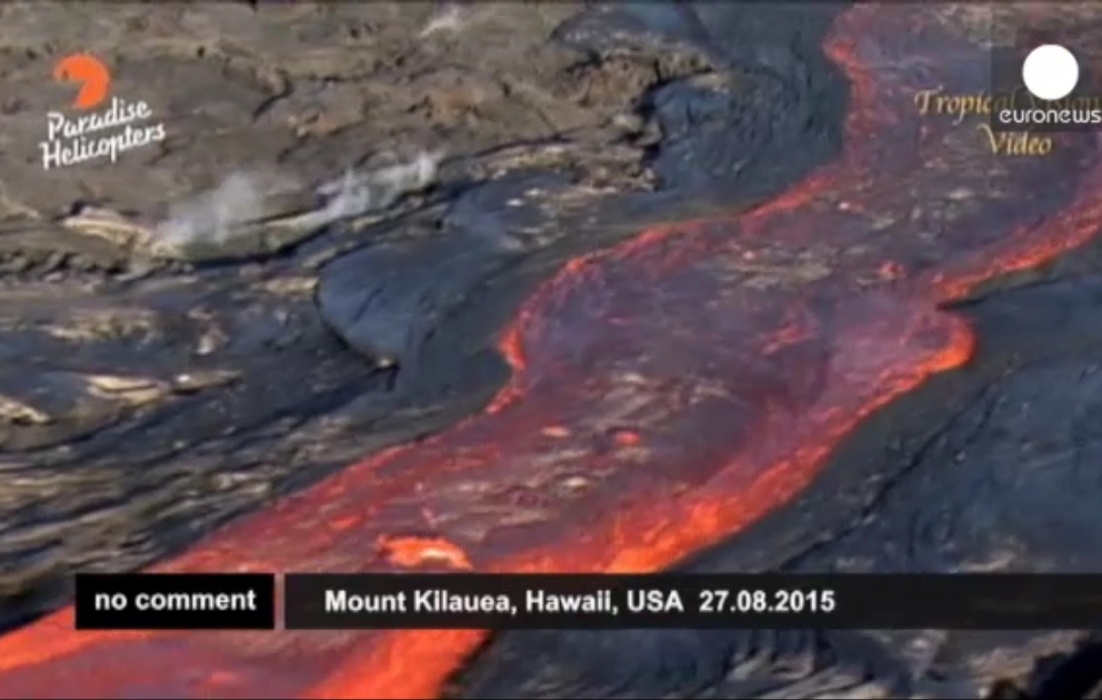 Lava flows from Hawaii’s Kilauea volcano