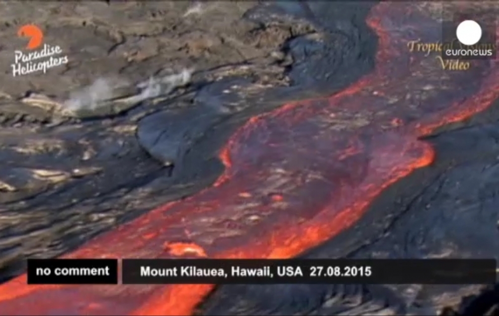 Lavafluss aus Hawaii’s Kilauea-Vulkan