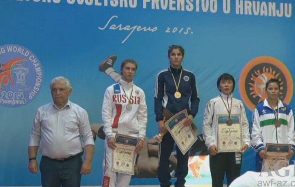 Azerbaijani female wrestler claims gold at Cadet World Championship