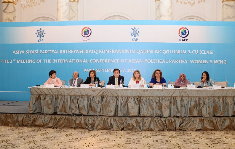 Bakıda Asiya Siyasi Partiyaları Beynəlxalq Konfransının Qadınlar Qolunun 3-cü iclası başlayıb