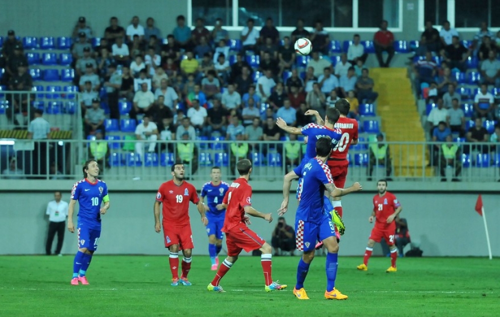 Futbol üzrə Azərbaycan və Xorvatiya millilərinin qarşılaşmasında hesab açılmayıb