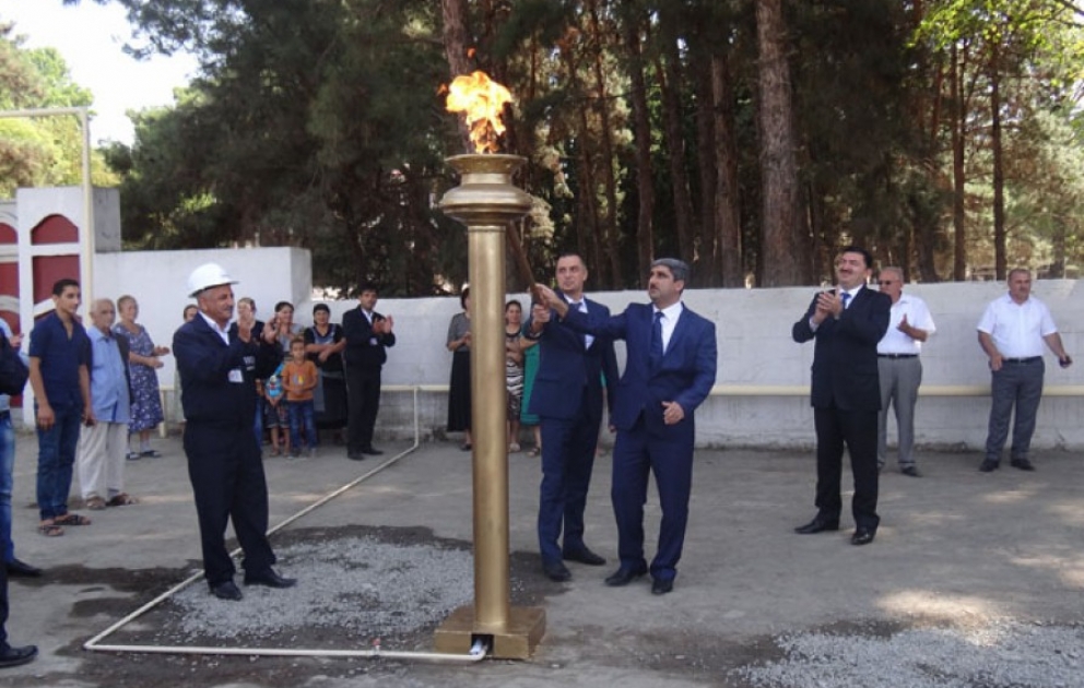 Ağdaşın üç kəndinə təbii qaz verilib