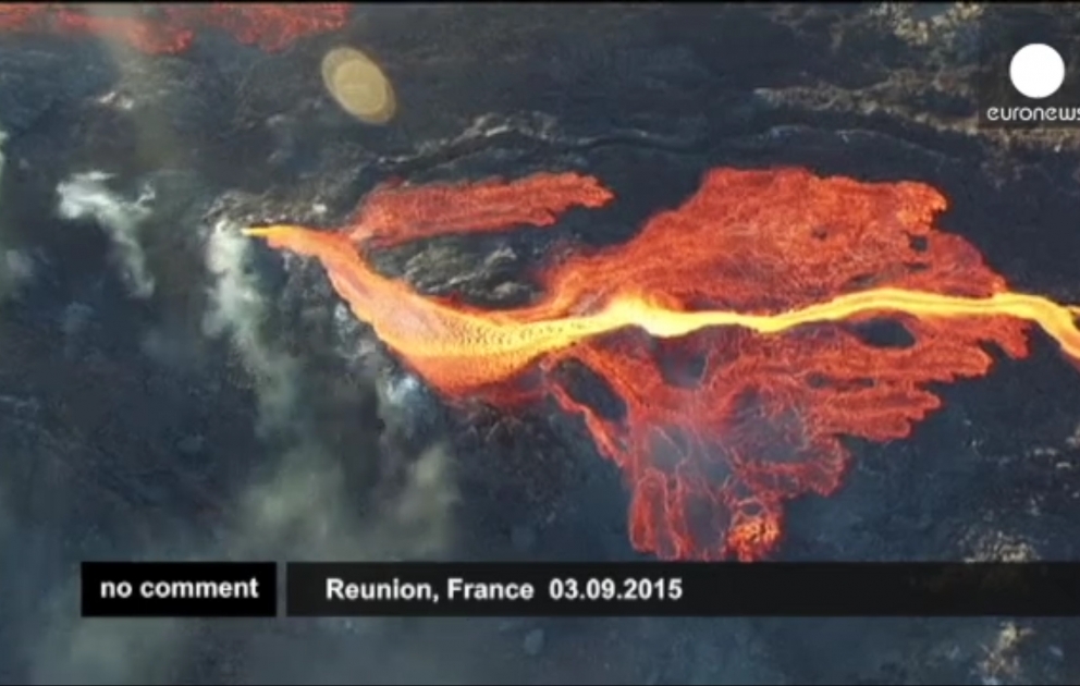 Eruption du Piton de la Fournaise à La Reunion