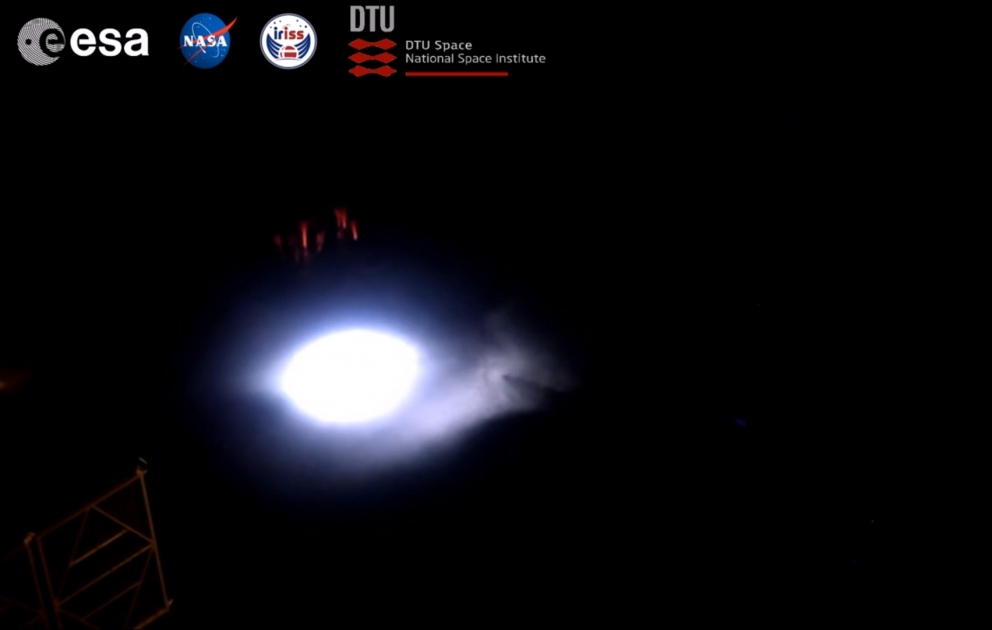 Coups de tonnerre vue depuis une station spatiale