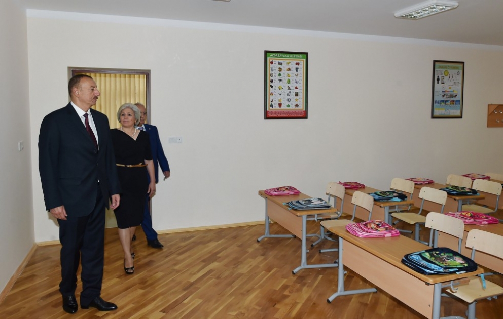 Lyzeum Nr. 264 im Khatai Rayon von Baku ist gründlich rekonstruiert