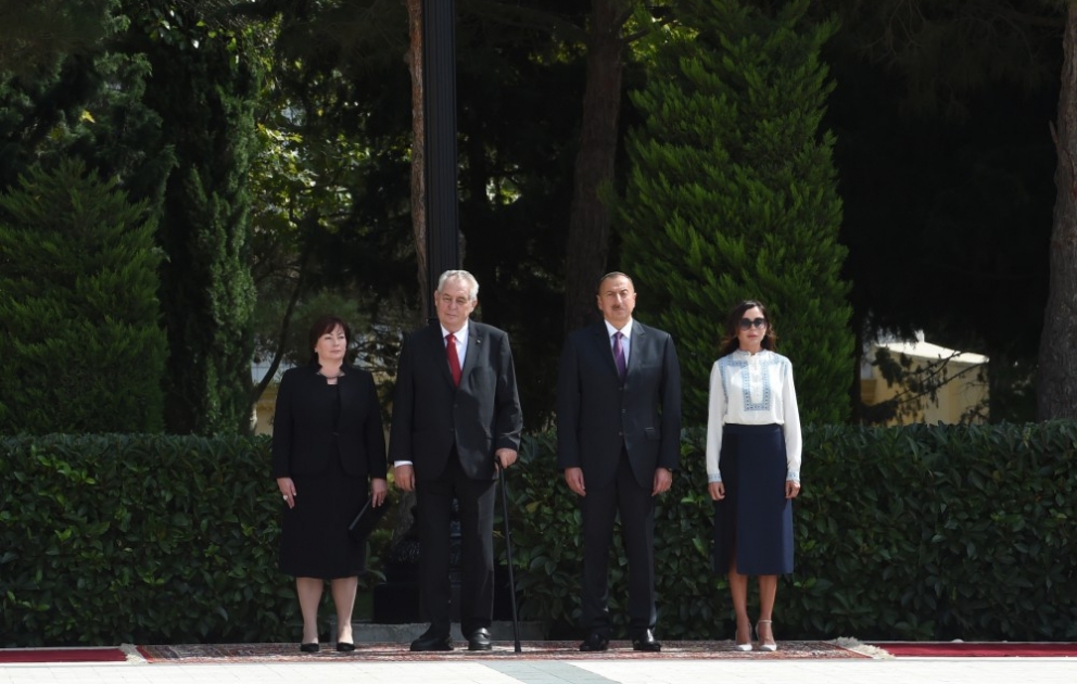 Official welcoming ceremony was held for President of the Czech Republic Milos Zeman