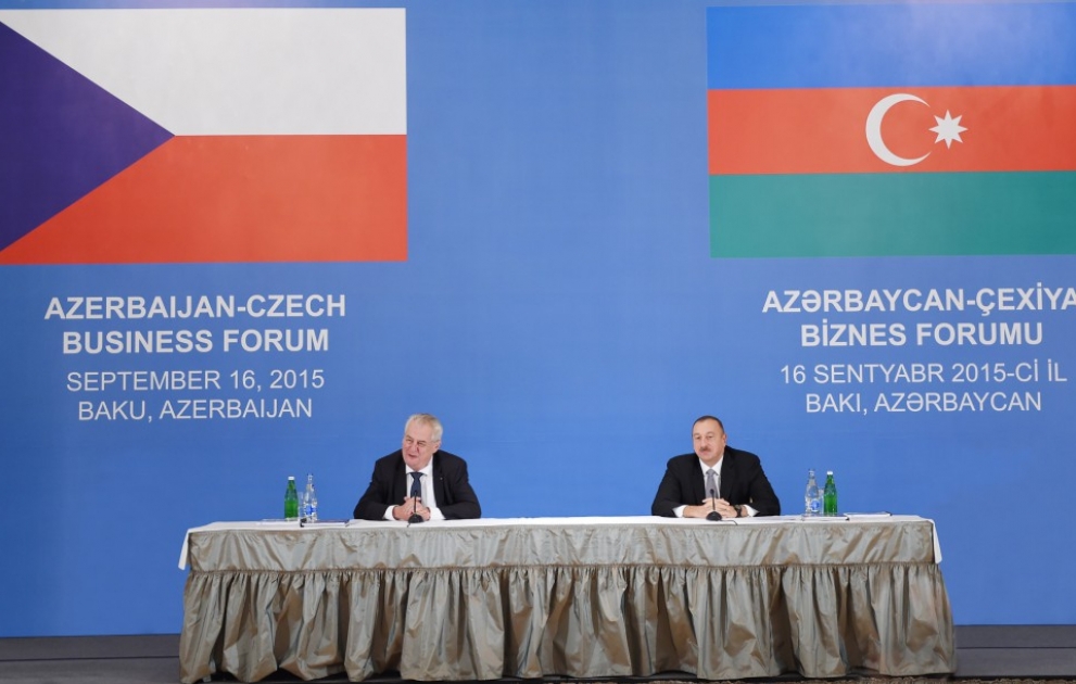 Azerbaijani-Czech business forum held in Baku