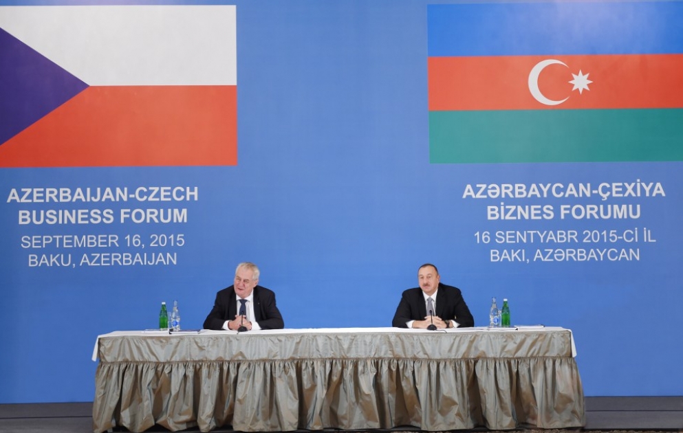 Aserbaidschanisch-tschechisches Busineßforum in Baku