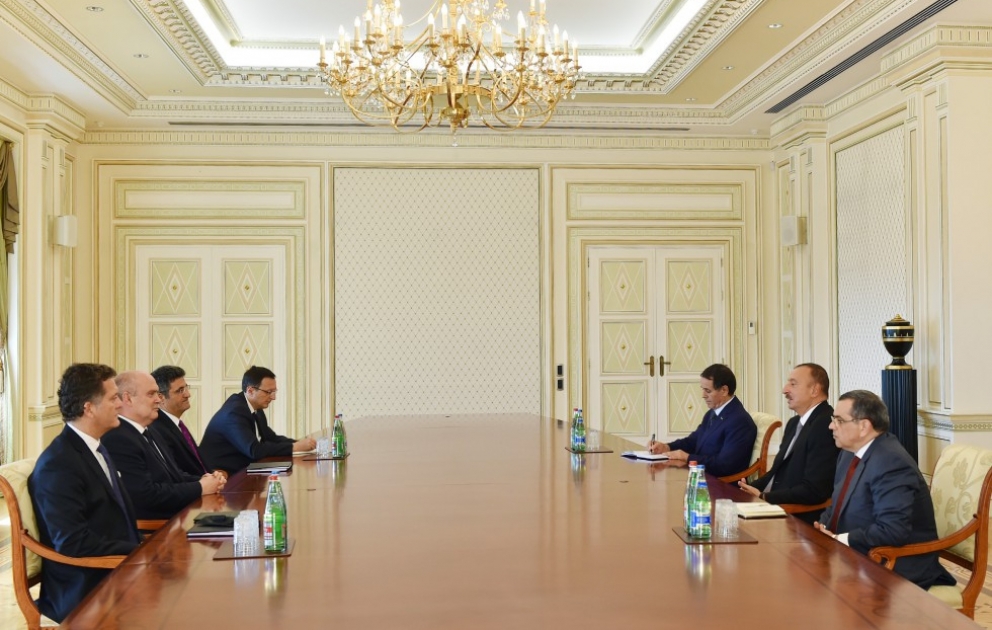 President Ilham Aliyev received a delegation led by the Minister of Foreign Affairs of Turkey