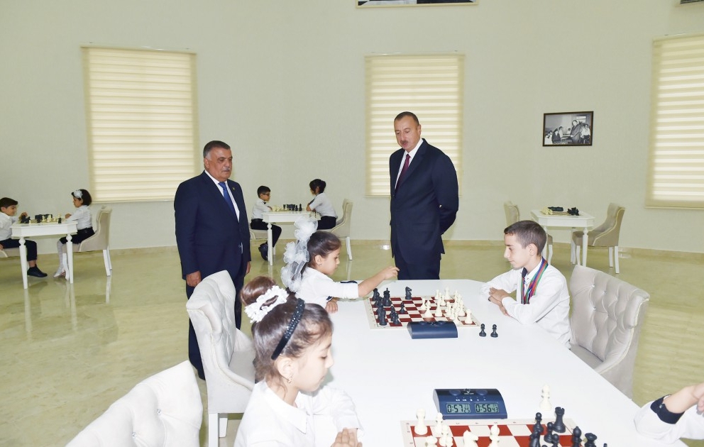 Ağsu Şahmat Məktəbi yenidənqurmadan sonra istifadəyə verilib