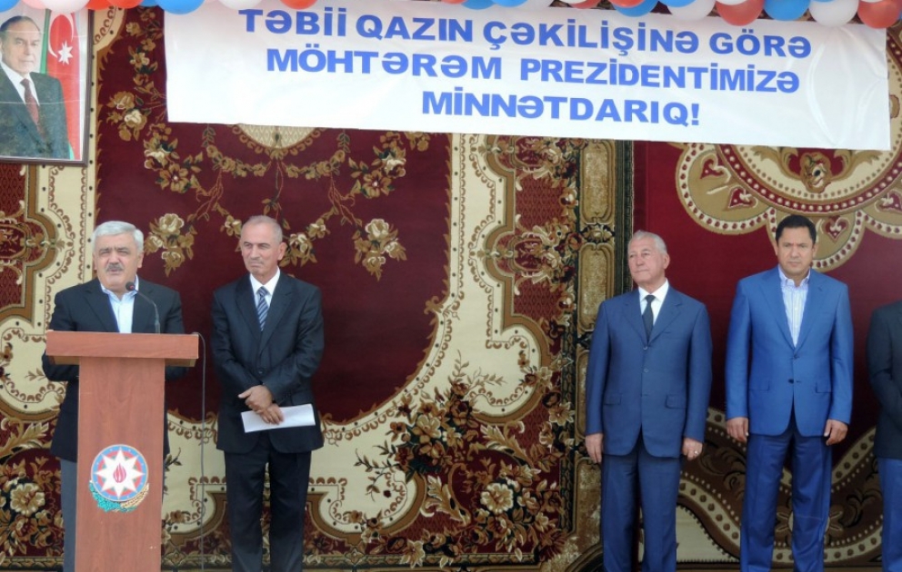 Xaçmazın Alekseyevka kəndinə ilk dəfə “mavi yanacaq” verilib