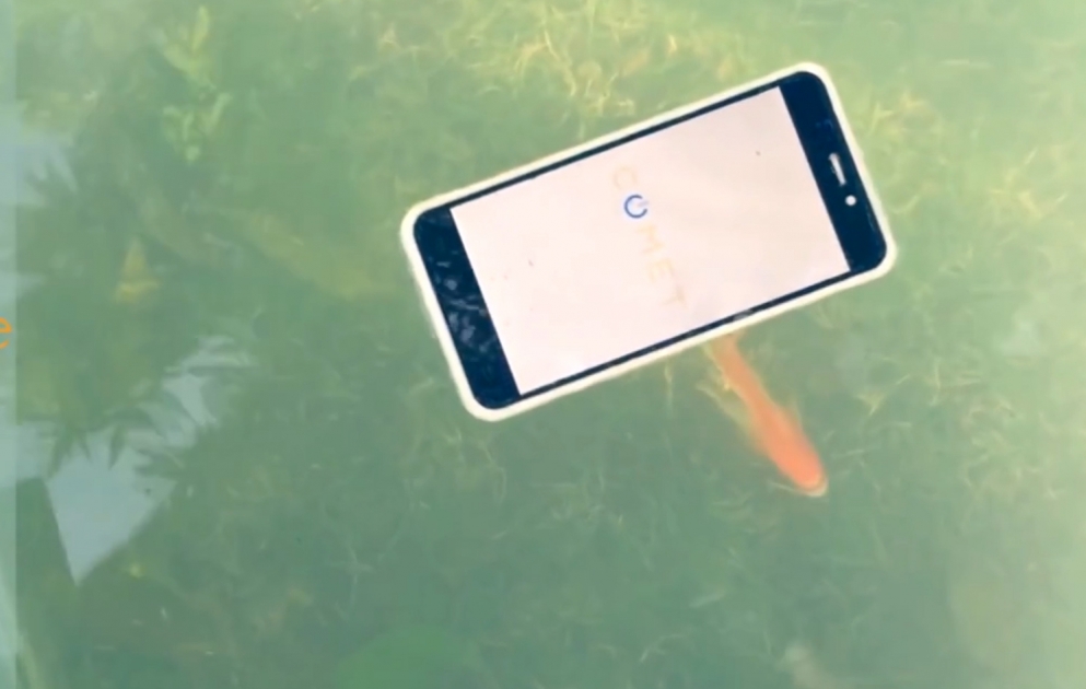 Suda batmayan smartfon təqdim olunub