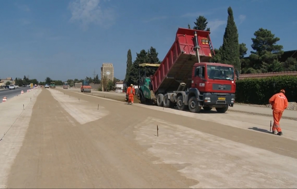 Qala-Pirallahı avtomobil yolunun tikintisi davam etdirilir