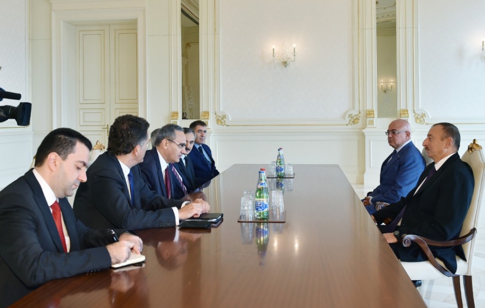 President Ilham Aliyev received a delegation led by the Turkish Minister of Customs and Trade