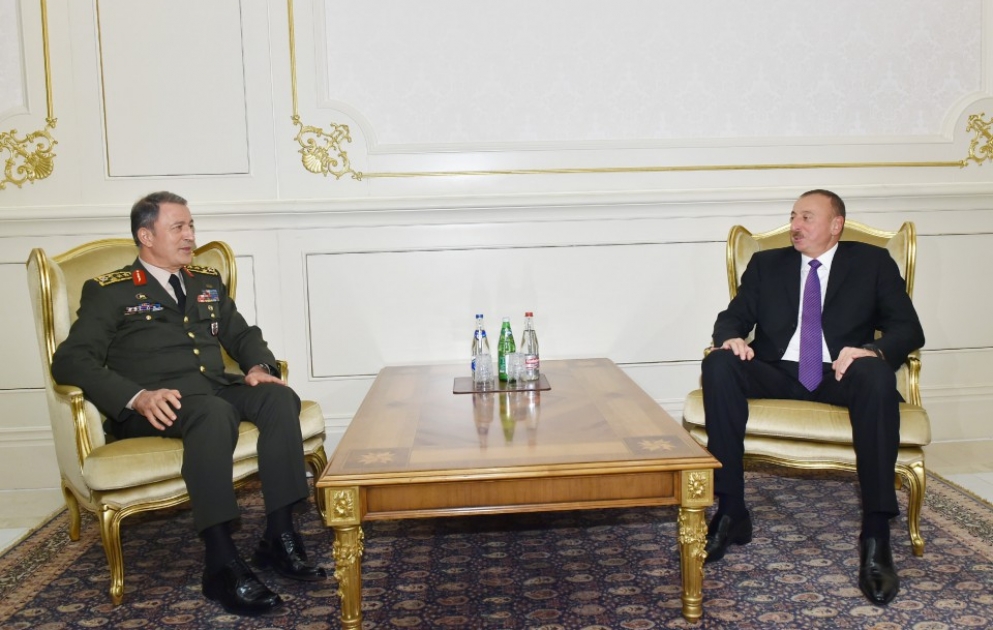 President Ilham Aliyev received a delegation led by the Chief of the General Staff of the Turkish Armed Forces