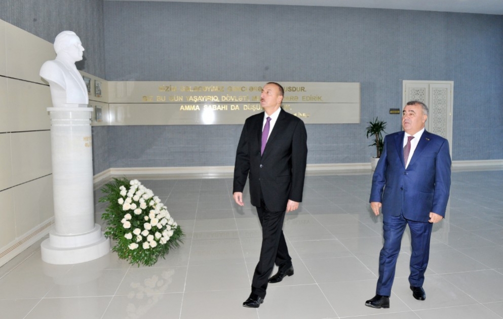 President Ilham Aliyev attended the opening of Goychay Youth Center
