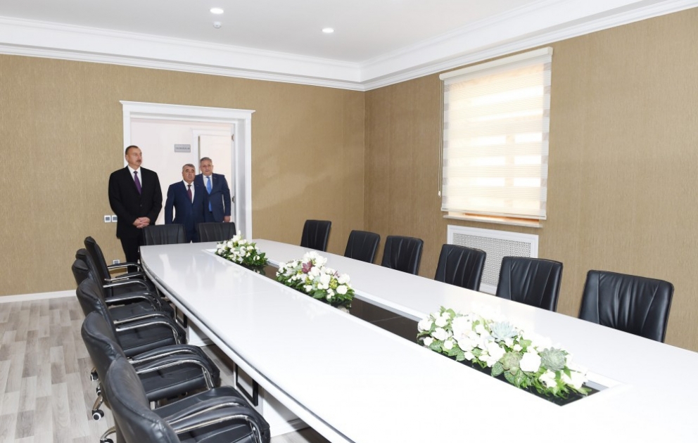 Le nouveau bâtiment administratif du bureau de Göytchaï du YAP mis en service