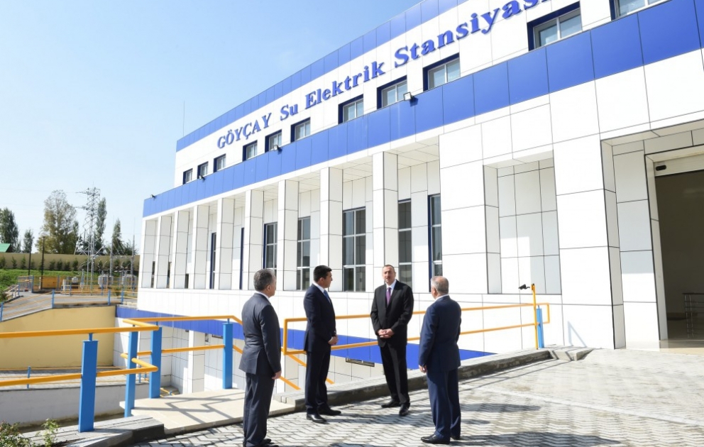 Le président de la République participe à l'inauguration de la Centrale hydroélectrique «Göytchaï»