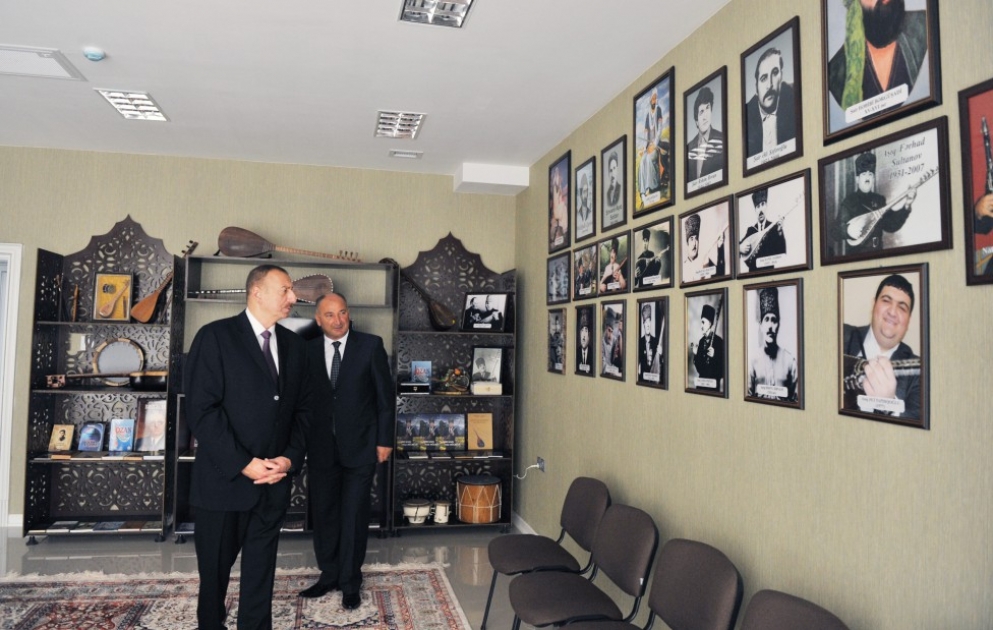 President Ilham Aliyev attended the opening of Ujar Youth Center