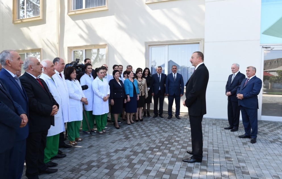 Im Bezirk Göjtschaj zentrales Rayonkrankenhaus nach der Rekonstruktion wieder zur Nutzung übergeben
