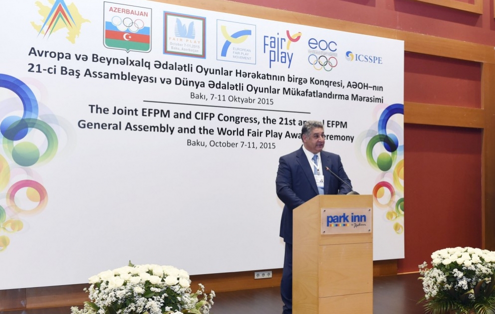 Gemeinsamer Kongress der europäischen Bewegung „Fair Play“ und des internationalen Komitees „Fair Play“ in Baku