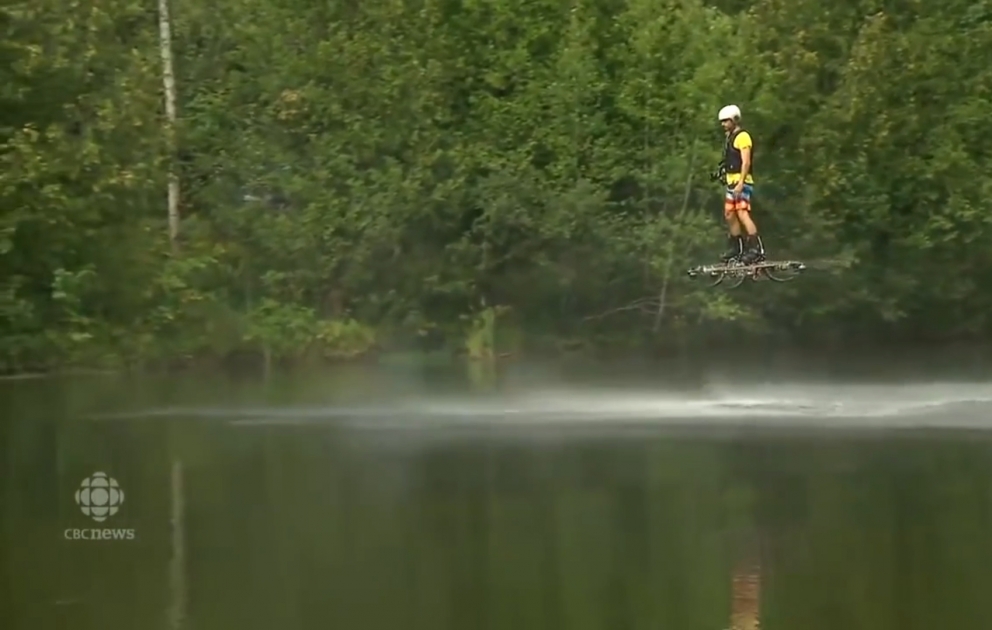 Canadian inventor tests new prototype of record-setting hoverboard