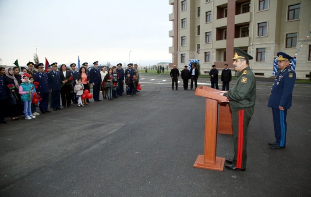 Сдано жилое здание для военнослужащих авиабазы ВВС Азербайджана