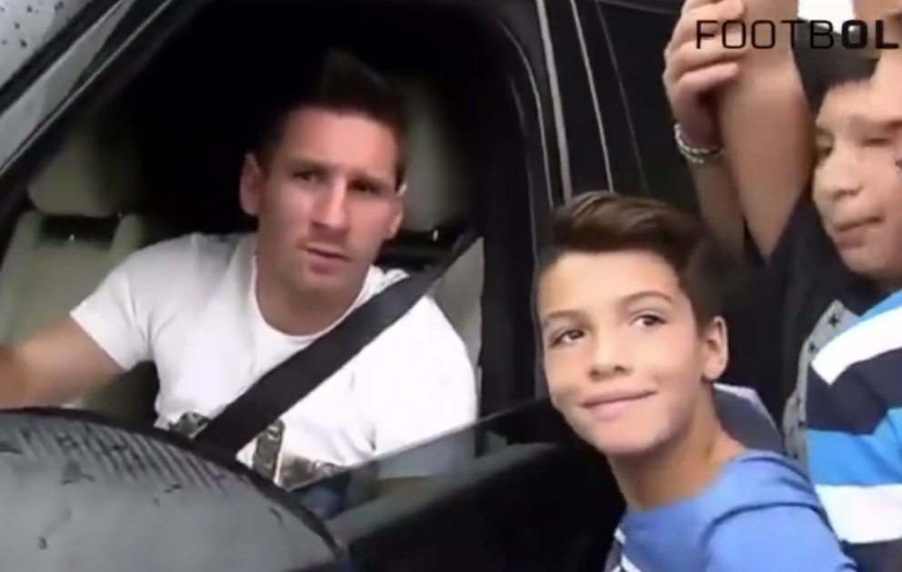 When kids meet their football idols