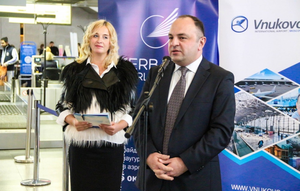 “Vnukovo” hava limanında Bakı-Moskva-Bakı reysinin qarşılanma mərasimi olub