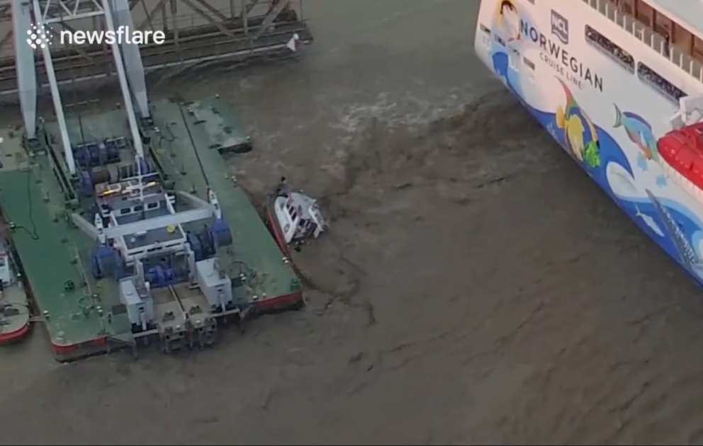 Une croisière a coulé un bateau