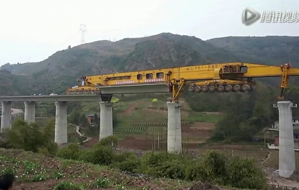 Die Eisenbahn wird in China so gebaut