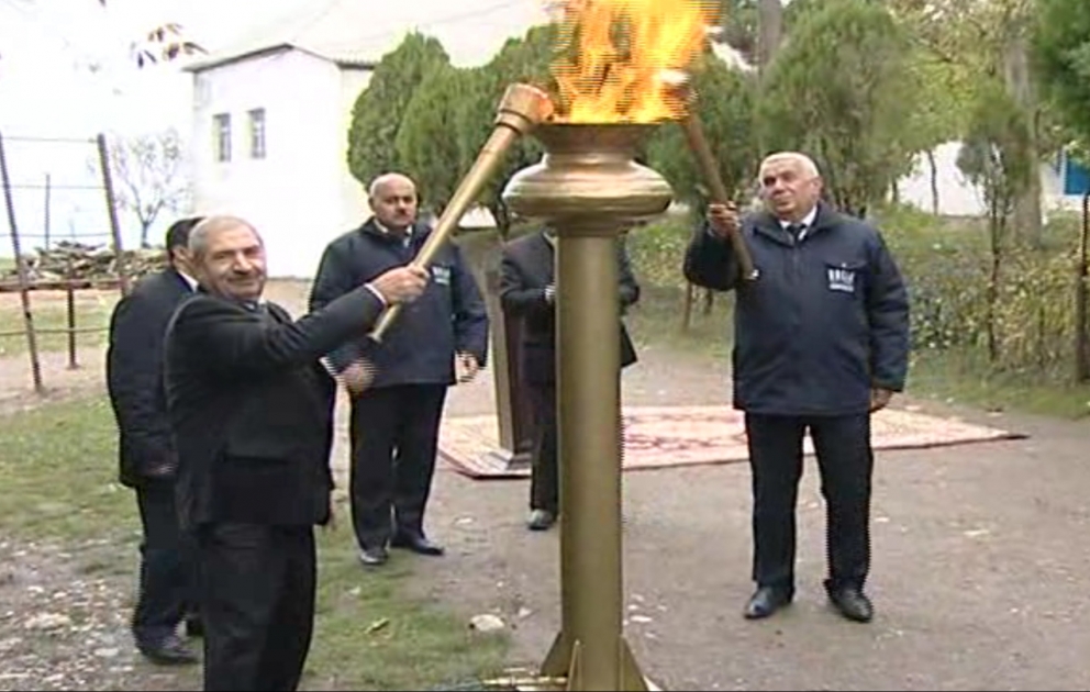 Şabranın Dağbilici kəndinə qaz verilib
