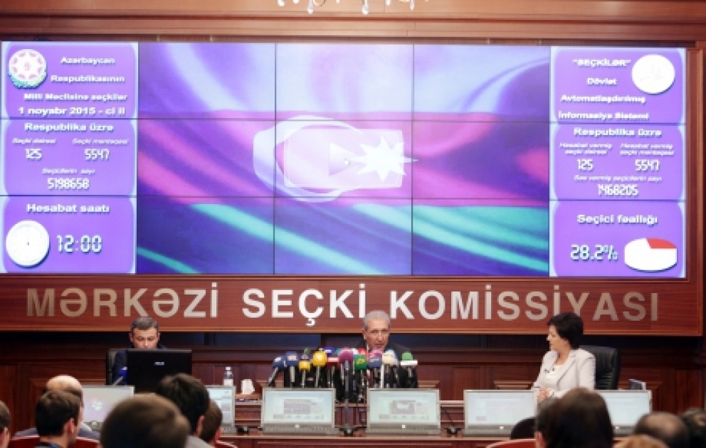 Saat 15:00-a olan seçici fəallığı açıqlandı
