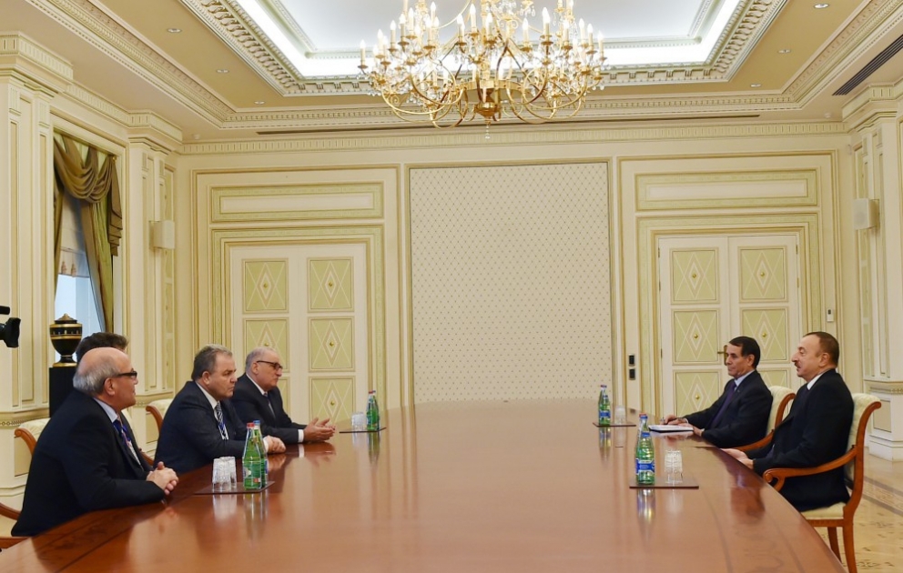 Aserbaidschans Präsident Ilham Aliyev hat maltesischen Parlamentssprecher empfangen