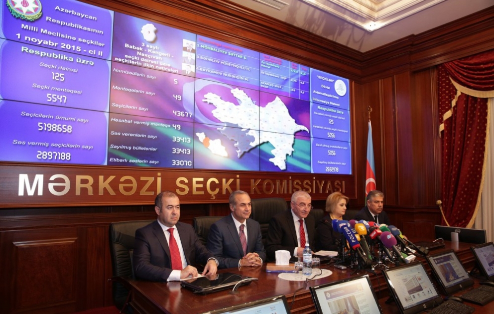 Mərkəzi Seçki Komissiyası Milli Məclisə seçkilərin ilkin nəticələrini açıqlayıb