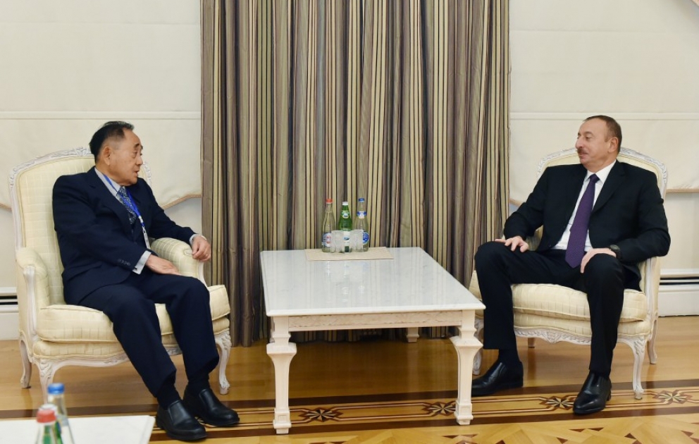 Präsident Ilham Aliyev hat die Ko-Vorsitzenden des Ständigen Ausschusses der Internationalen Konferenz der asiatischen Parteien empfangen