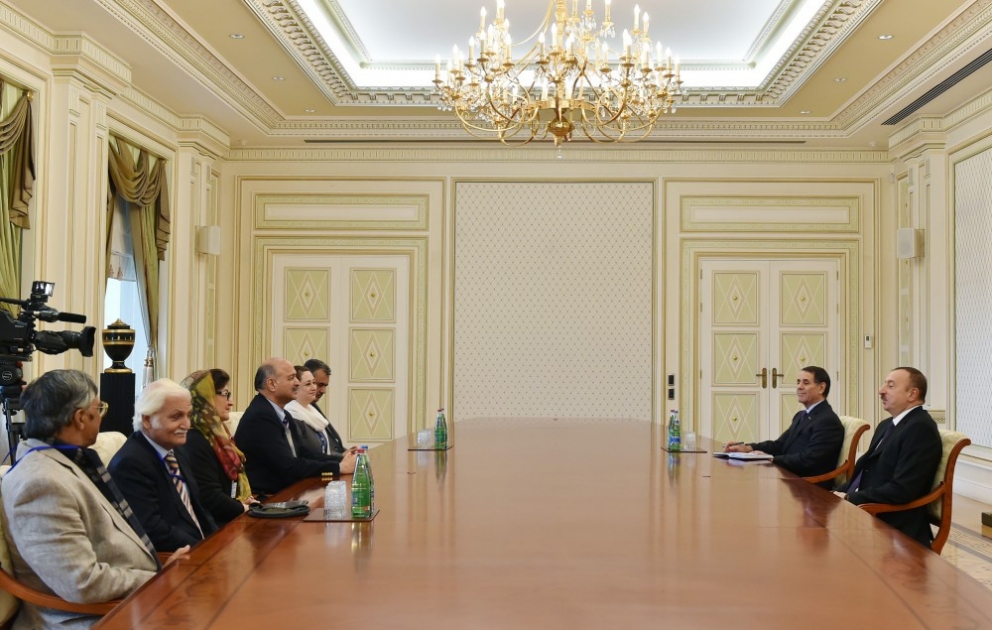 President Ilham Aliyev received a Pakistani delegation led by the Chairman of the Senate Defence Committee