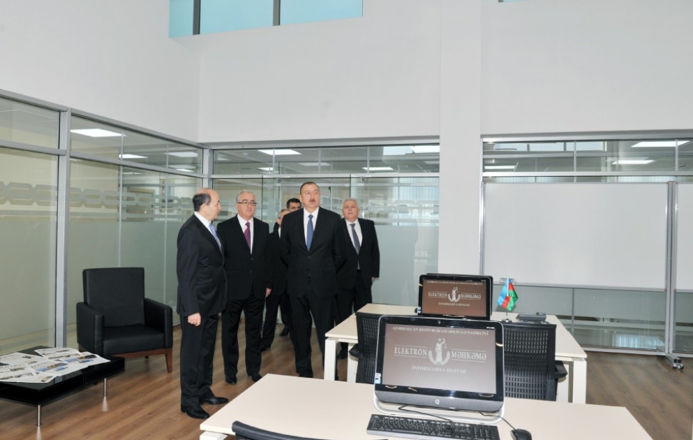 Le nouveau bâtiment administratif du Complexe des tribunaux de Cheki