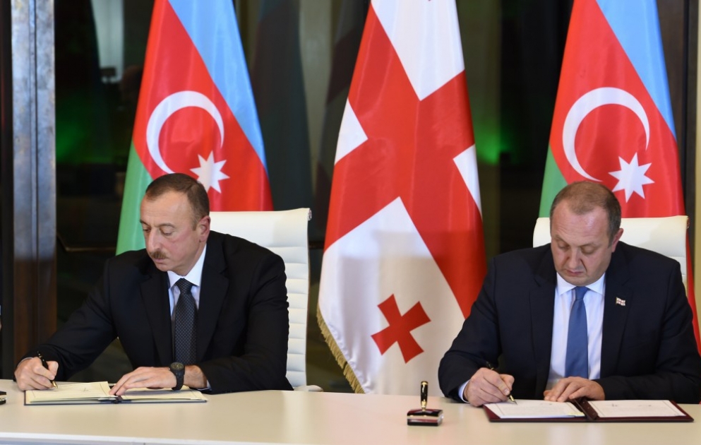 Azərbaycan və Gürcüstan prezidentləri Birgə Bəyannamə imzalayıblar