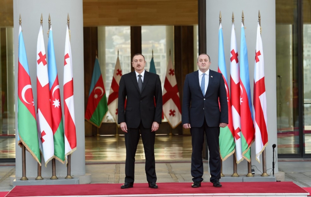 Official welcoming ceremony for President Ilham Aliyev was held in Tbilisi