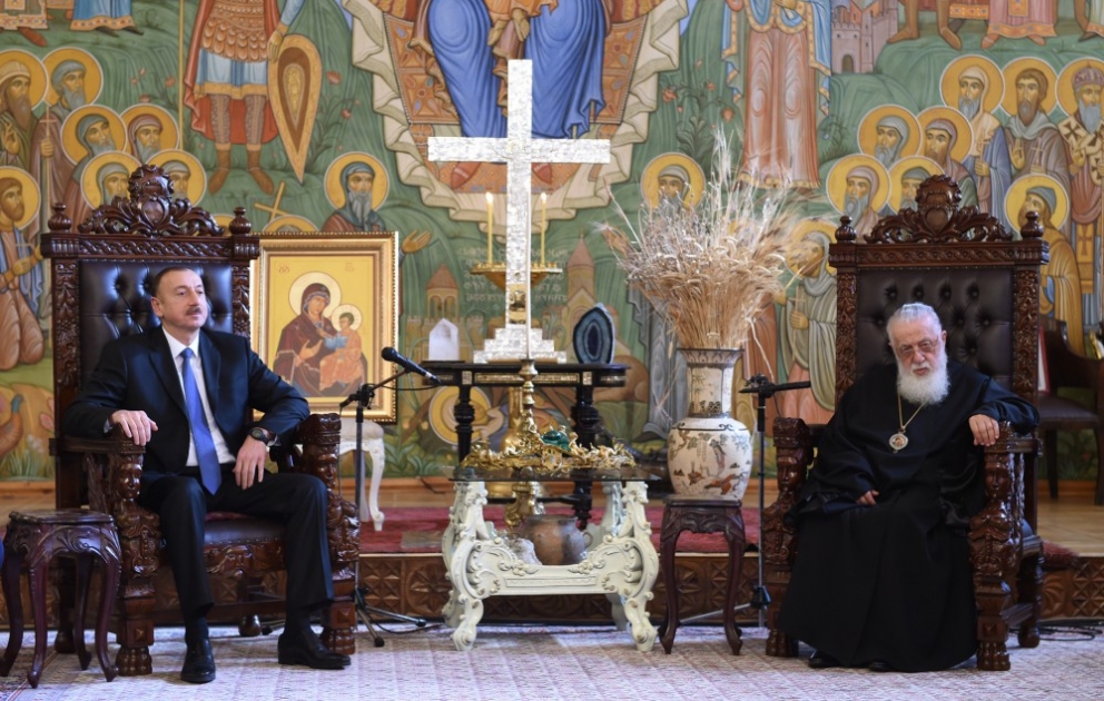President Ilham Aliyev met with Patriarch of the Georgian Orthodox Church Ilia II