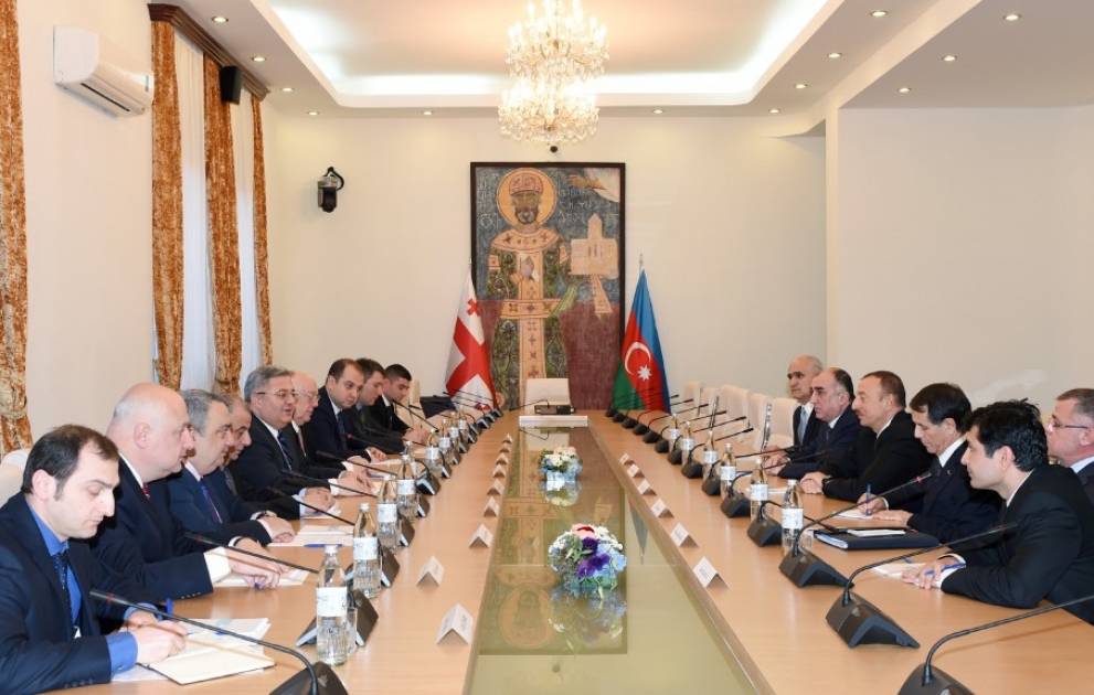 President Ilham Aliyev met with the Chairman of the Georgian Parliament