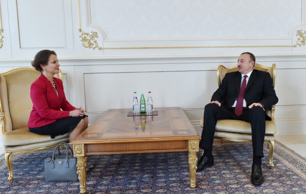 President Ilham Aliyev received the credentials of the incoming French Ambassador